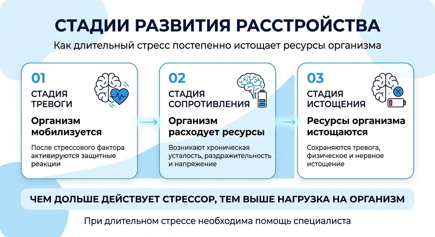 Лечение стресса в Пушкино инфографика